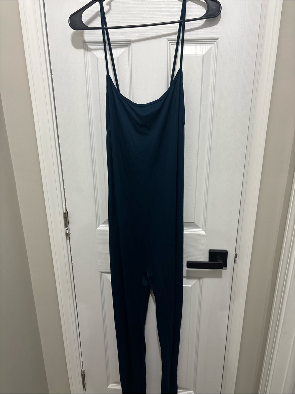 Fashion Nova Navy Blue Spaghetti Strap Jumpsuit